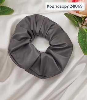 Резинка ЕКОшкіра 11см, ГРАФІТОВИЙ колір, ручна робота, Україна 241069 фото