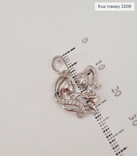 Кулон Мама с дочерью и камешками родованное  Xuping 220111 фото 1