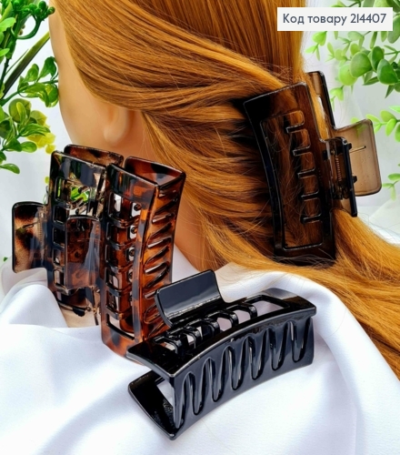 Краб пластик глянцевый "ПРЯМОУГОЛЬНЫЙ", 10см, Цвета в ассортименте 214407 фото 1