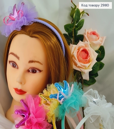 Обруч пластик Корона принцессы в асс. 291110 фото 1