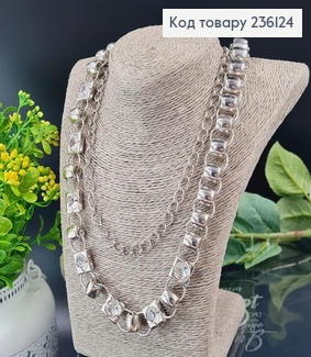Пояс ланцюжок метал з камінцями 236124 фото