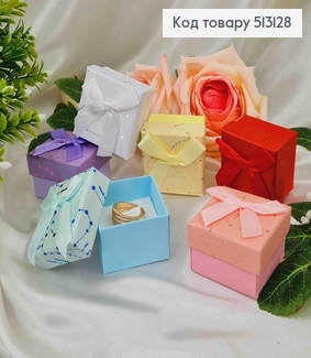 Коробка с созвездием и атласным бантиком, 5*3,5 см, цвета в ассорт. 513128 фото