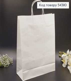 Пакет БЕЛЫЙ , крафтовий большой  40*12*30см 543110 фото