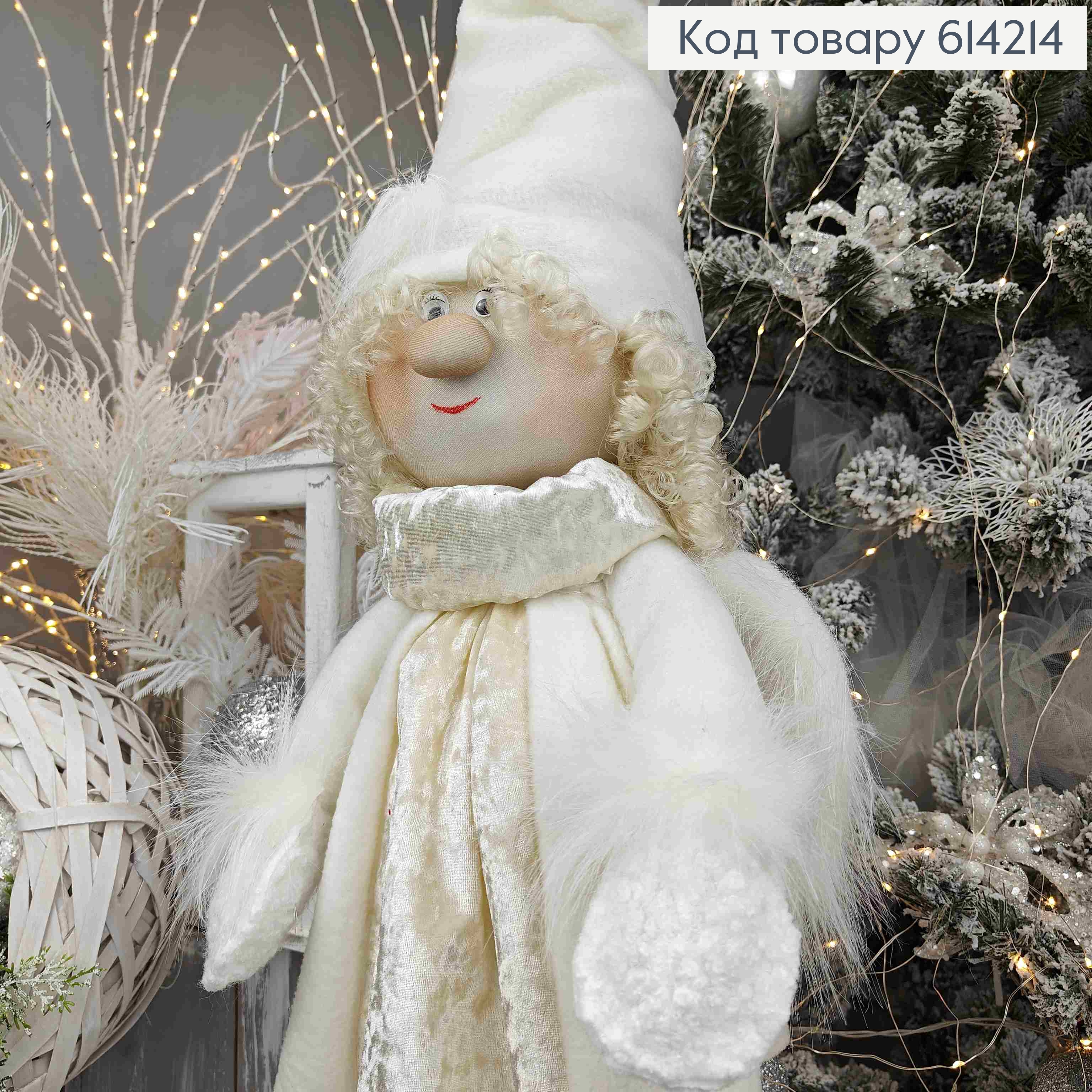 Дівчинка-Янгол в БІЛОМУ вбранні, 98см, ручна робота, Україна 614214 фото 2