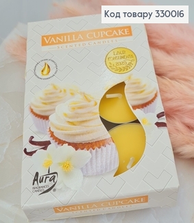 Аромасвічка таблетка BISPOL Ванільне тістечко 6 шт/ 4 годин, 15-202 330016 фото