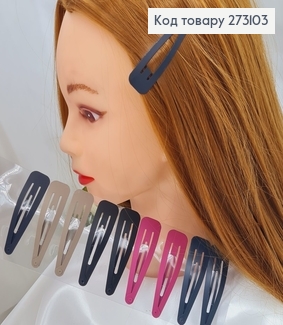 Заколка Тик- Так 7 см Кольора матова в асорт 273103 фото