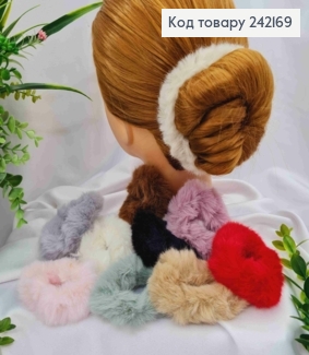 Резинка ПУШОК,  діаметр 7см, Кольори в асортименті 242169 фото