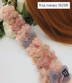 Резинка дитяча з короною в камінцями, 20шт/уп. 262216 фото