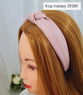 Обруч Чалма, екокожа, цвет СВЕТЛАЯ Пудра, ручная работа, Украина 292110 фото