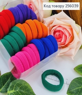 Резинка микрофибра Яркая, 30шт/уп., Китай 256039 фото