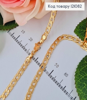 Цепочка, якорное плетение 4мм, длина 60см Xuping 18K 121082 фото