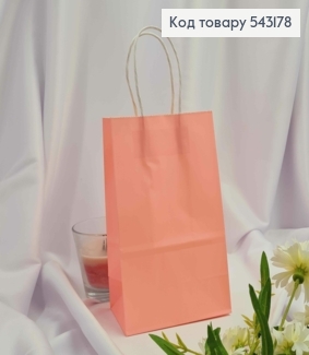 Пакет крафтовый 13*21*8см Розовый 543178 фото