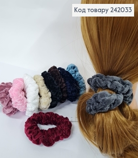 Резинка велюр  об'ємна кольорова  242033 фото