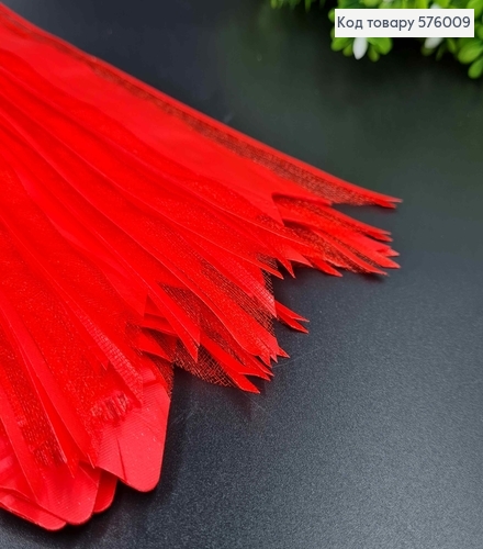 Бант-затяжка для подарунків(10шт), ЧЕРВОНОГО кольору, шир. 5см, в складеному вигляді 16см. 576009 фото 1