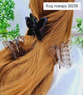 Краб пластик глянцевий "МЕТЕЛИК" з подвійними крилами, 6*5см, Кольори в асортименті 211238 фото