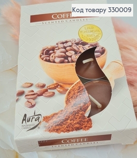 Аромасвічка таблетка BISPOL Кава 6 шт/4 годин, 15-89 330009 фото