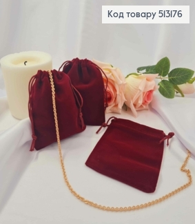 Мешочек на затяжке, Бардового цвета, прямоугольная, велюр, 12*10см 513176 фото