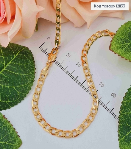 Цепочка панцирное плетение, 4мм, дл. 45см, Xuping 18K 121133 фото 1
