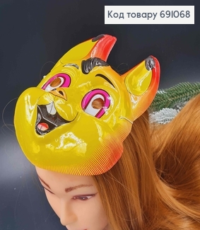 Маска Білочки, пластикова на резинці, 22*16см 691068 фото