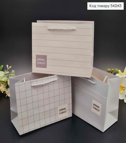 Пакет бумажный "Urban" 19,5*14,5*8,5см в ассорт. 542143 фото 1