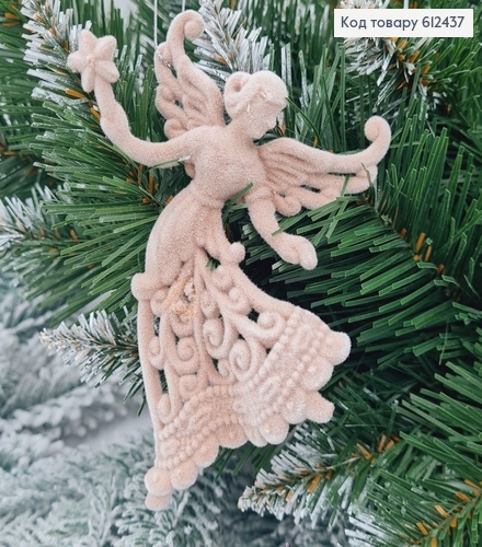 Новорічна фігура Бархат Фея із зіркою ПУДРА, 12,5*9см, Україна 612437 фото 1