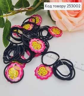 Резинка маленькая черная 100 шт / уп. 253002 фото