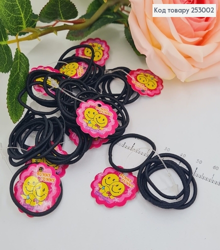 Резинка маленькая черная 100 шт / уп. 253002 фото 1