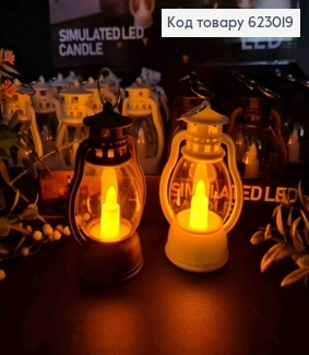 Декоративний LED ліхтарик 9,5см з ефектом горіння свічки теплого кольору, Кольори в асортименті 623019 фото