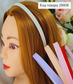 Обруч пластик з тканиною в ас. 291108 фото