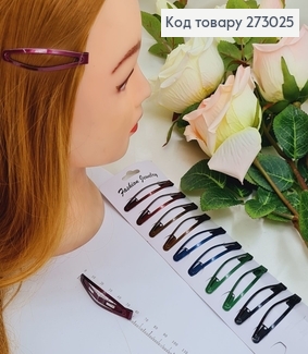 Заколка тик так цветной   12шт / уп. 273025 фото