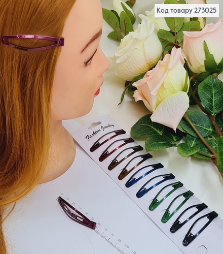 Заколка тик так цветной   12шт / уп. 273025 фото 1