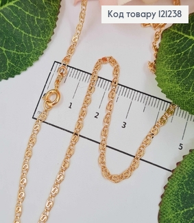 Цепочка улиточное плетение, шир. 2мм, дл. 45см. Xuping 18K 121238 фото