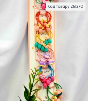 Набір  дитячих резинок (30шт)  ЯГІДКИ в асортименті, тоненькі, діаметр 3,5см 261270 фото