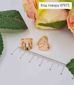 Серьги кафы на хрящик уха, "Изысканные", Xuping 18K 117973 фото