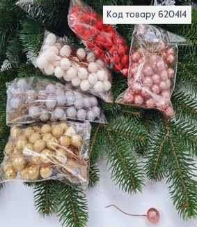 Кулька (Горошинка), 50шт (1,3см) на металевому стержні в асорт. 620414 фото