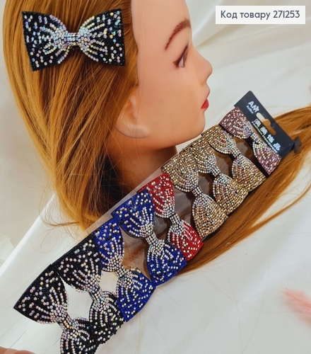 Заколка стрела Бантик в камнях в асс. 233017 фото 1