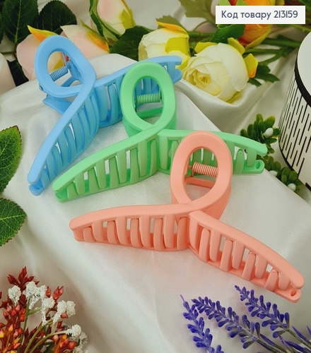 Краб пластик матовый 13см ПЕТЛЯ в асорт. (разноцветный) 213159 фото 1