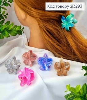 Краб пластик  "Гавайська Квітка", 4см, Яскраві кольори в асортименті 213293 фото