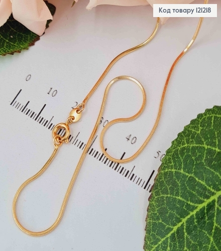 Цепочка плетения снейк, дл. 35 см, Xuping 18К 121218 фото 1