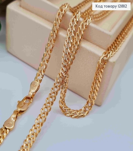 Цепочка РОМБОВЫЕ ПЛЕТЕНИЯ, ширина 3,5мм, длина 50см, Xuping 18К 121812 фото 1