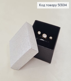 Коробка глитер серебряная 5*5*3,5 см 513014 фото