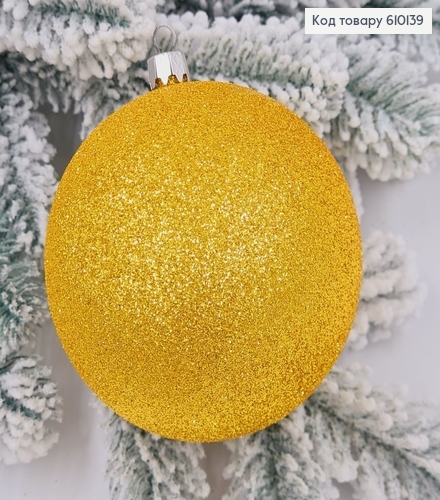 Игрушка шар 100 мм Блеск  ЗОЛОТО  НЕОН,  Украина 610139 фото 1