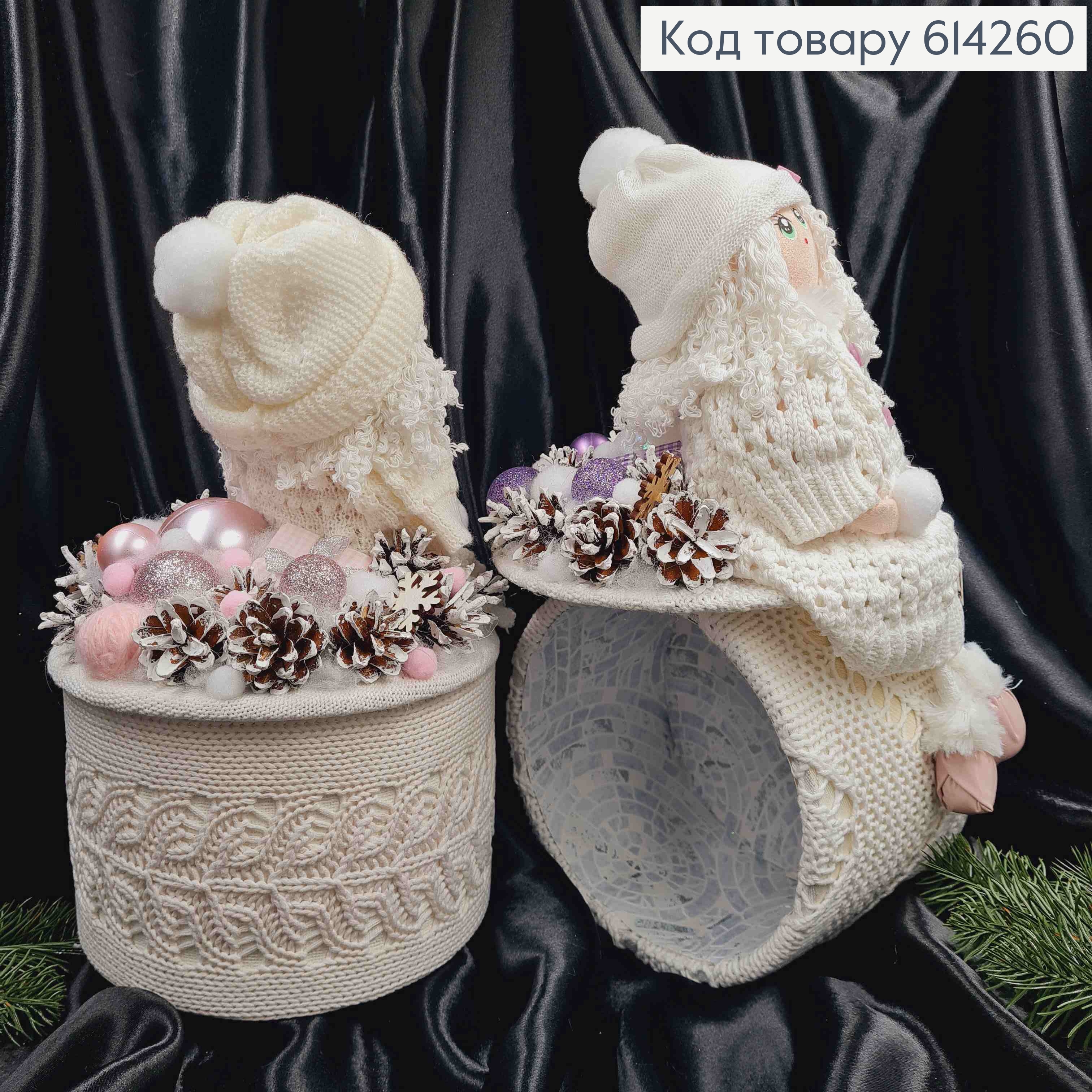 Коробка (20*14см)АИВОРИ с крышкой БЕЛАЯ КУКЛА (высот.23см),ручная работа, Украина 614260 фото 2