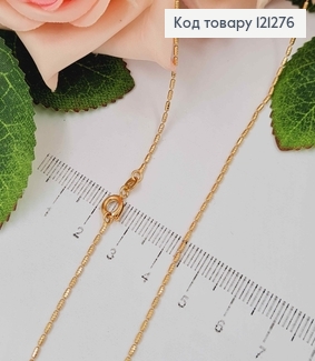 Цепочка 1мм, длина 45см, "Резные бусинки", Xuping 18K 121276 фото