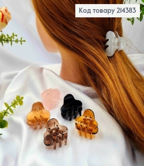 Краб пластик глянцевий "Хмаринка", 4см, кольори в асортименті 214383 фото