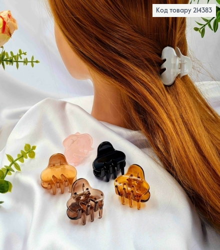 Краб пластик глянцевий "Хмаринка", 4см, кольори в асортименті 214383 фото 1