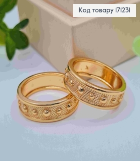 Кольцо Фактурное с тиснением, Xuping 18К 171231 фото