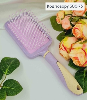 Массажная Щетка-гребешок для волос, Лилового цвета с желтыми элементами, 25*8см 300173 фото