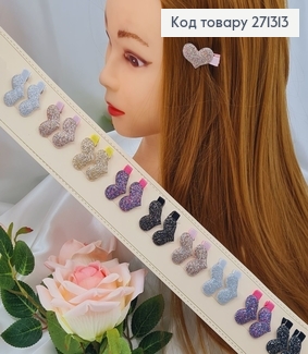 Заколка дитяча стріла Сердечка в асор. 20шт/уп. 271313 фото