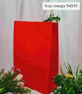 Пакет крафтовый, 26*32,5*12см, Красный 541243 фото